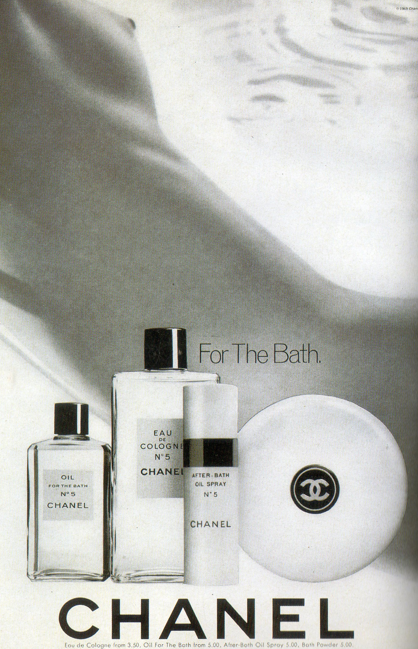 Advertisement Print: Chanel Bath
